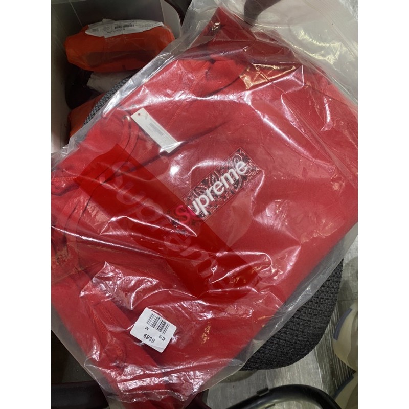 ⚡️[CHỈ 1 NGÀY] - Áo hoodie Supreme Bandana Box logo Red mirror quality cao cấp full tag túi, áo hoodie supreme