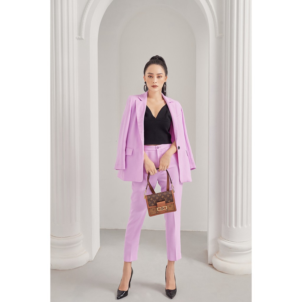 [Mã FAMALLT5 giảm 15% đơn 150k] Áo vest dài cổ bẻ 1 cúc VDA0627 - 20Again | BigBuy360 - bigbuy360.vn