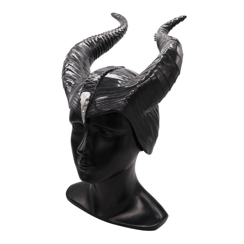 Mũ cosplay Halloween Tiên Hắc Ám Maleficent Có Sừng Phiên Bản 2014 và 2019