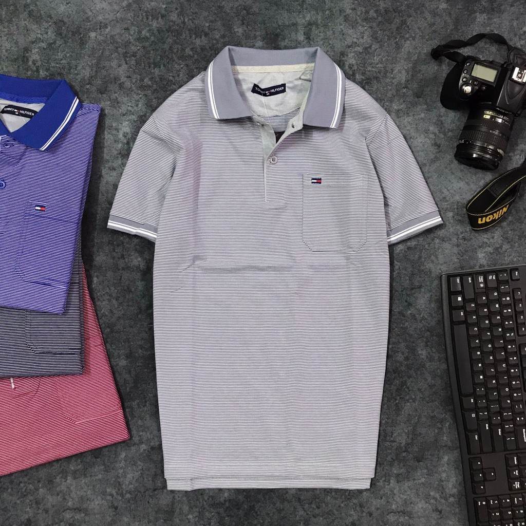 Áo phông nam trung niên có túi vải cá sấu Cotton xuất xịn,chuẩn form, sang trọng - thanh lịch-ÁO POLO NAM TRUNG NIÊN