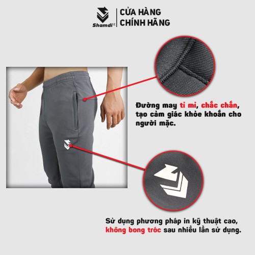 Quần dài jogger thể thao nam SHAMDI quần thể thao tập gym thiết kế Simplify co giãn bốn chiều - 1005