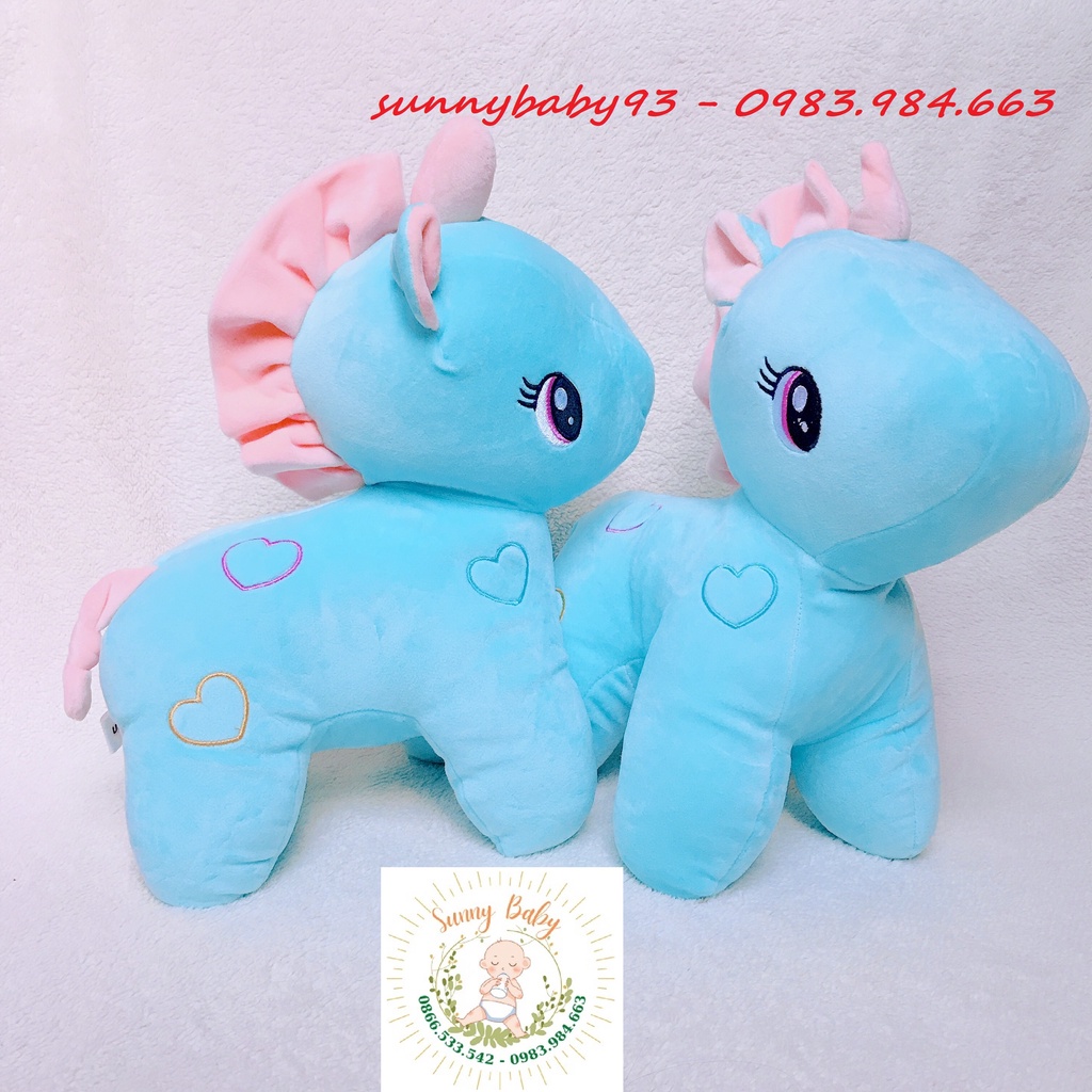 Gấu Bông Unicorn - Kỳ Lân Pony Một Sừng size 30cm, Thú Nhồi Bông Đáng Yêu, Gối Ôm Cho Bé Ngựa Pony