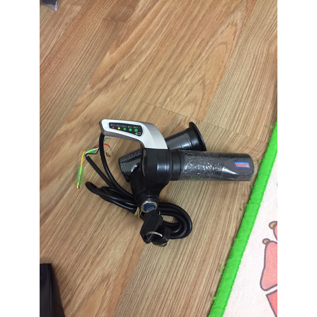 (Hàng chính hãng) Tay ga xe điện 36v có đèn led hiển thị pin- tay ga xe drift