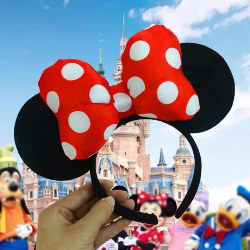 Cài tóc nơ phồng tai mickey