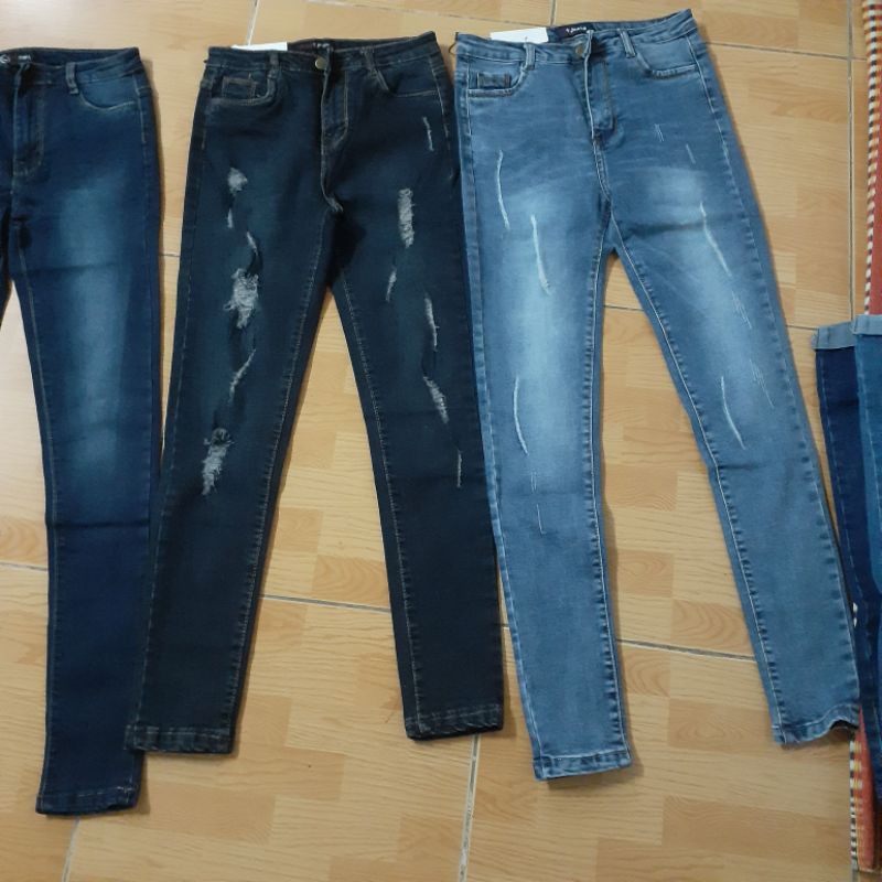 Quần jean nữ cạp cao thời trang dáng bó