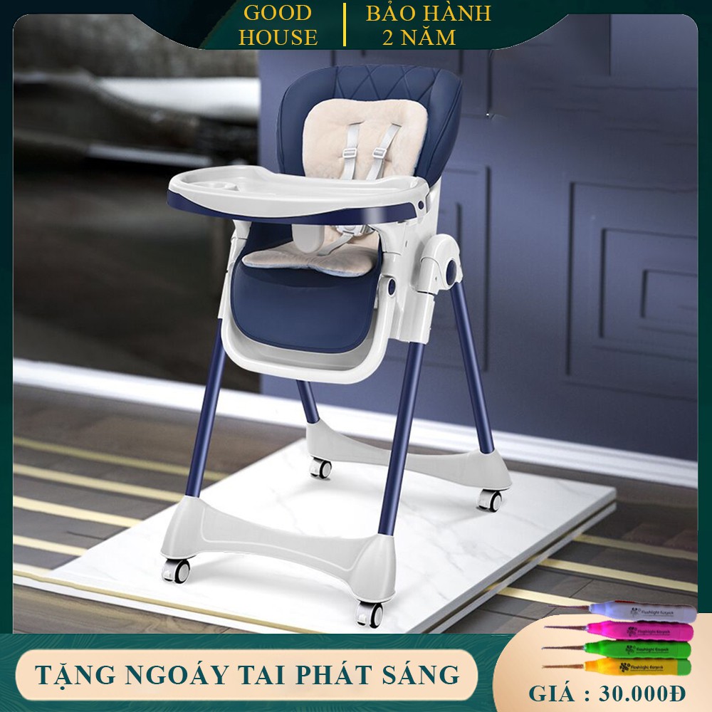 Ghế ăn dặm cho bé đa năng, 5 mức nâng hạ độ cao linh hoạt, 3 cấp độ nghiêng giúp bé thoải mái khi dùng bữa. BH 2 năm.