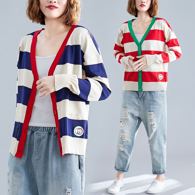 áo khoác cardigan tay dài dáng rộng cho phái nữ