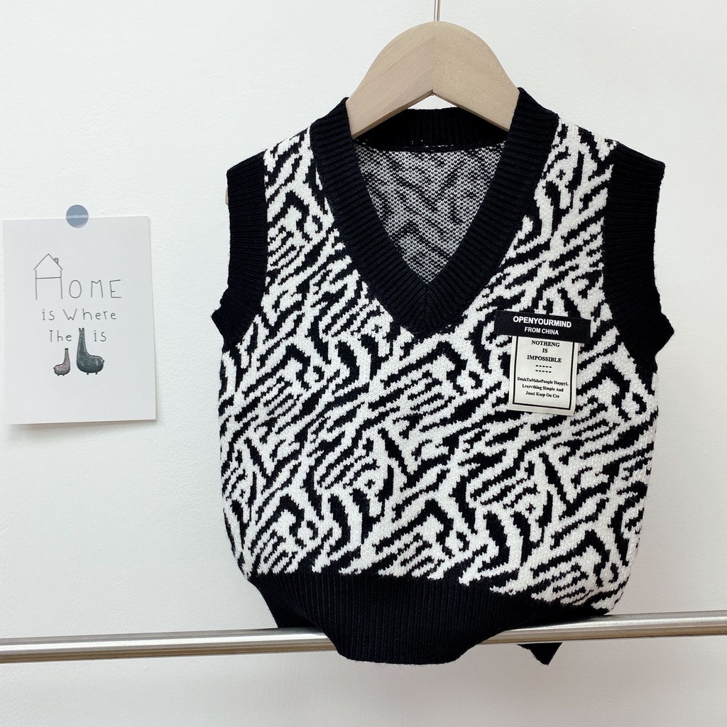 [Ảnh thật] Áo gile len lông cho bé quả trám màu sắc bắt mắt cực đẹp 10-22kg