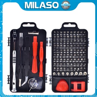 Bộ dụng cụ sửa chữa đa năng MILASO tháo mở và sửa chữa điện thoại, laptop 110 món tiện dụng TA-001184