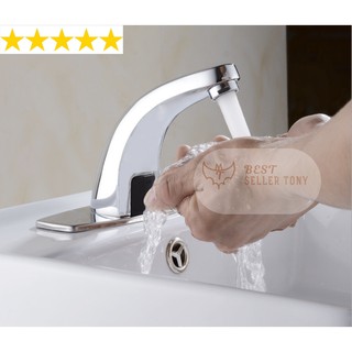 Vòi lavabo rửa mặt cảm ứng không ngắt khi cúp điện Cao Cấp