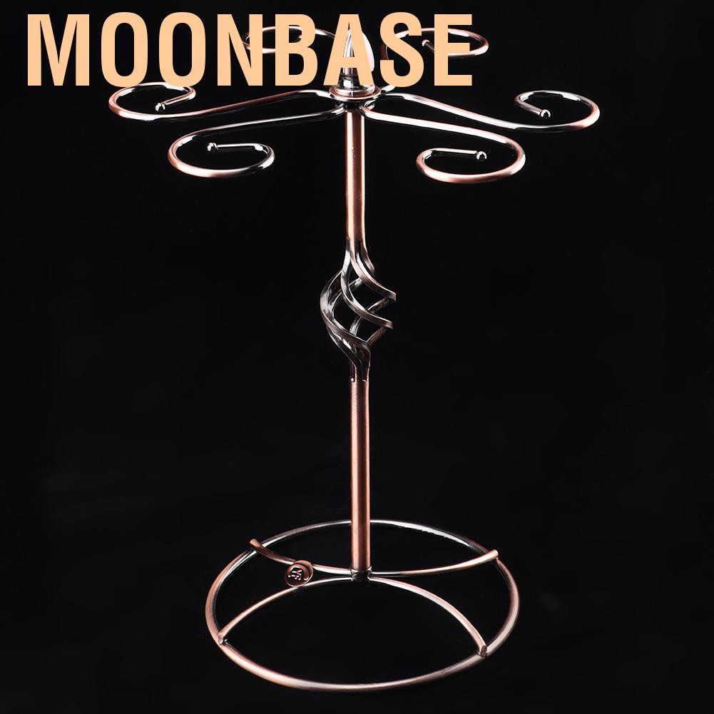 Moonbase Straight Retro Style Wine Glass Rack Holder Cup Hanging Shelf Organizer for Home Bar Restaurant