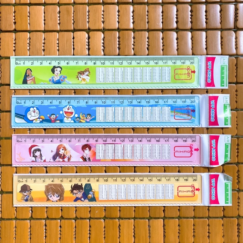 THƯỚC KẺ NHỰA   CÓ KÈM BẢNG CỬU CHƯƠNG.SIÊU ĐẸP