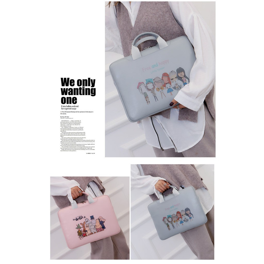 [GIÁ HỦY DIỆT-Có ẢNH THẬT]- Túi đựng laptop chống sốc in hình dễ thương- Chống nước, siêu nhẹ, tiện lợi | BigBuy360 - bigbuy360.vn