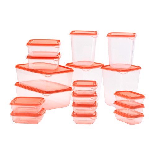 BỘ 17 HỘP ĐỰNG THỰC PHẨM IKEA