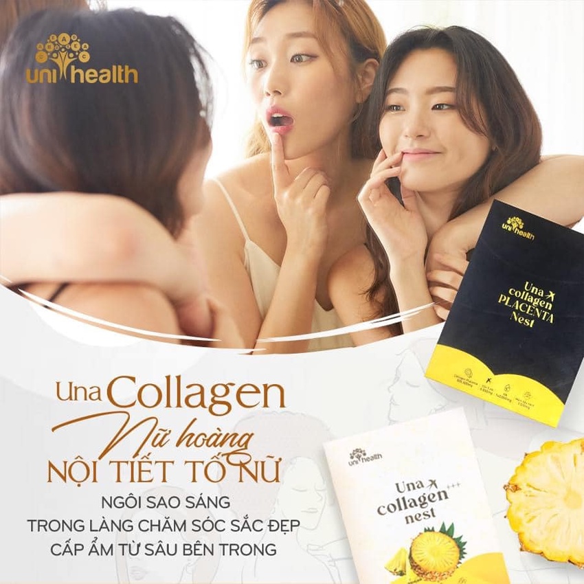 Combo 2 Hộp UNA COLLAGEN +++ NEST HẾT KHÔ HẠN, HỒI XUÂN, TRẺ HÓA VÀ GIẢM SẠM NÁM, TÀN NHANG