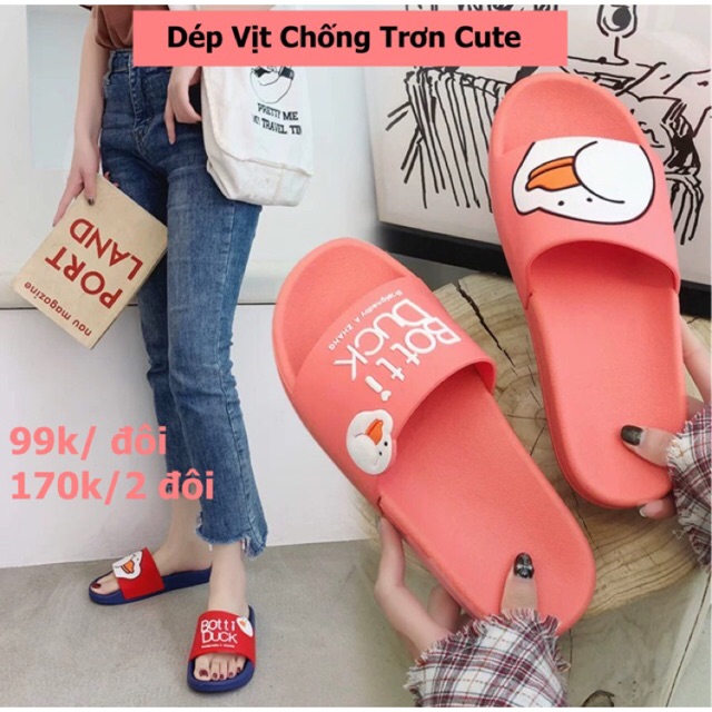 Dép Vịt Chống Trơn Cute