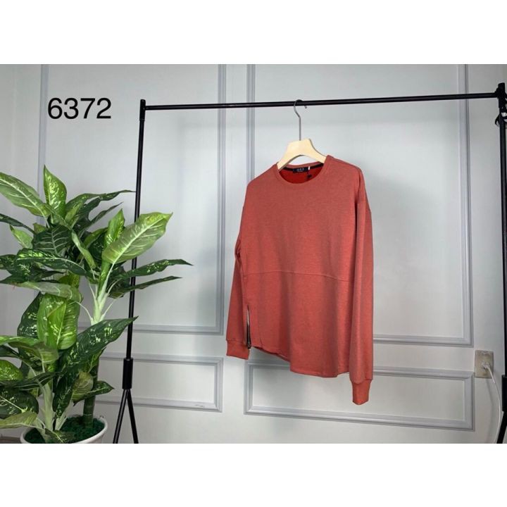 Áo sweater nỉ trơn có ZIP basic | BigBuy360 - bigbuy360.vn