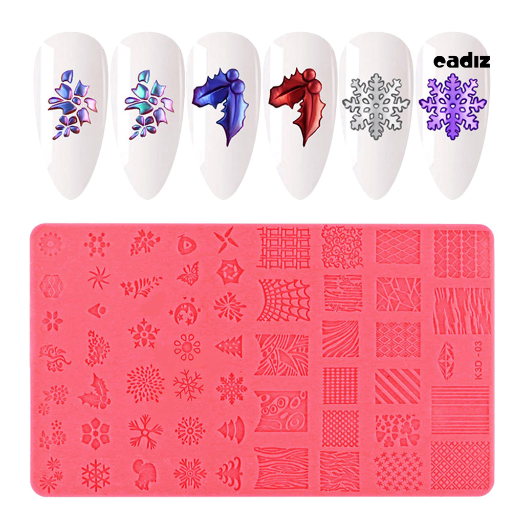 [Hàng mới về] Khuôn silicon tạo họa tiết nhiều màu sắc trang trí móng tay nghệ thuật thời trang dành cho phái đẹp