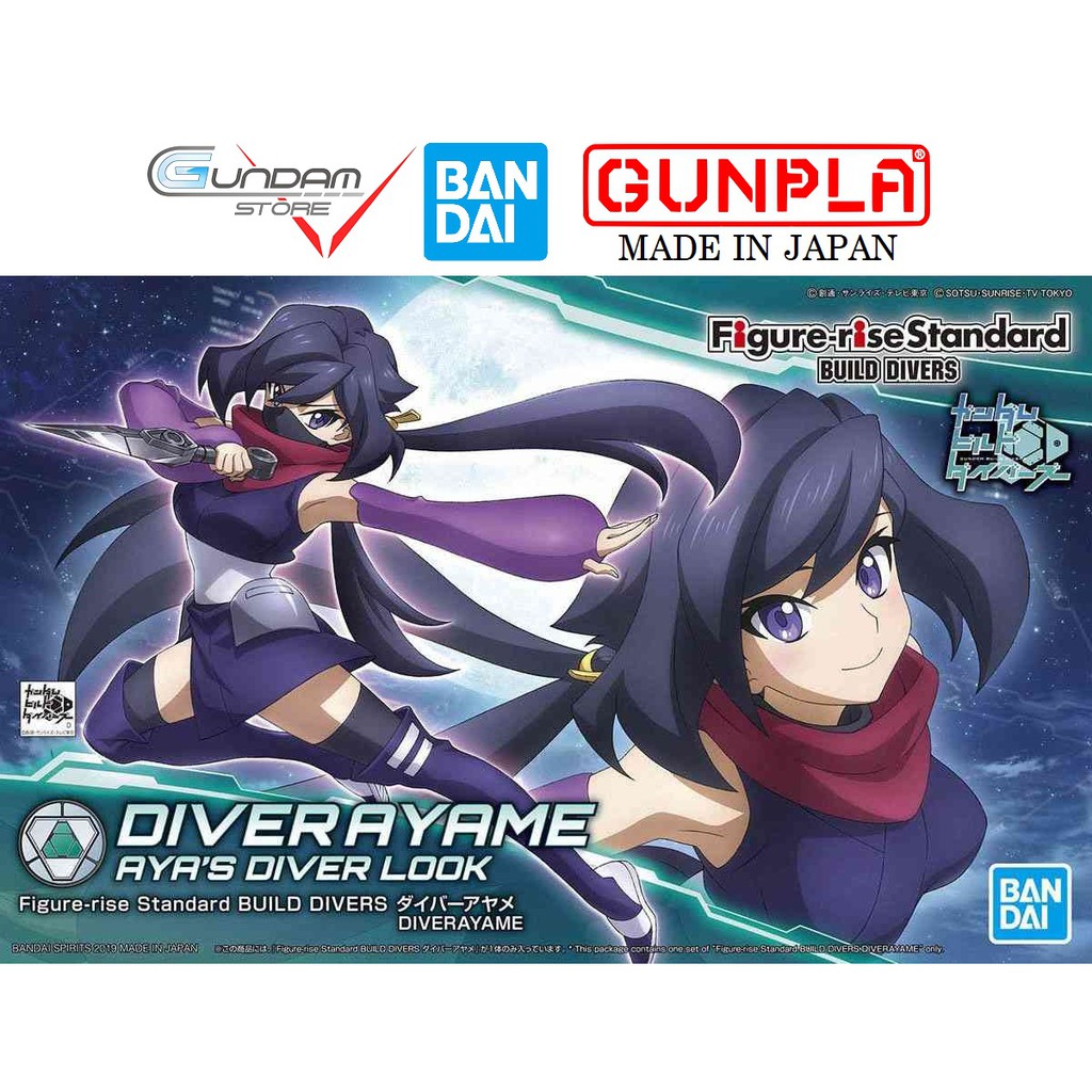 Bandai Mô Hình Gundam HG Diver Ayame Figure Rise 1/144 Hgbd Build Divers Đồ Chơi Lắp Ráp Anime Nhật