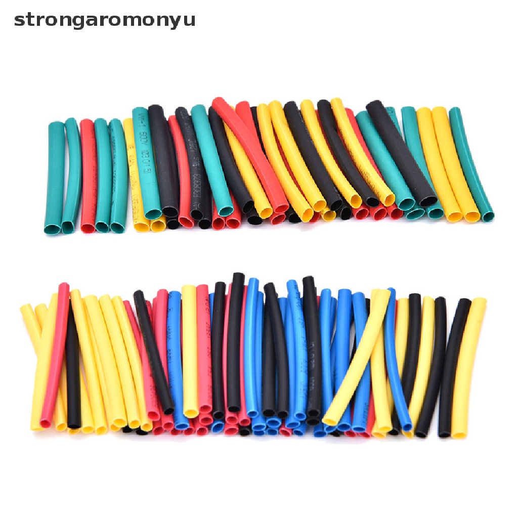 【YU】 328 Pcs 5 Colors 8 Sizes Assorted 2:1 Heat Shrink Tubing Wrap Sleeve Kit top .