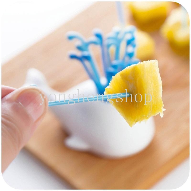 Bộ Nĩa Ăn Tráng Miệng Hình Cá Voi Dễ Thương