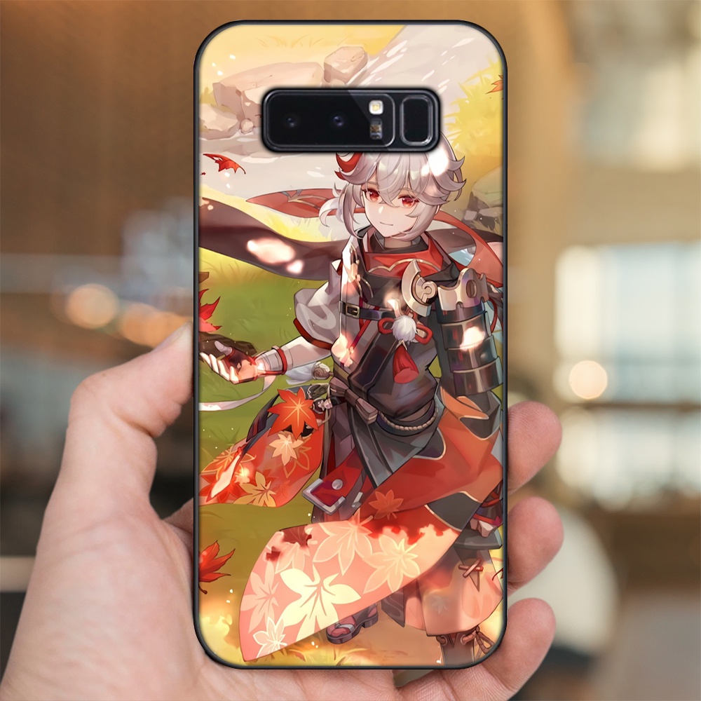 Ốp lưng Samsung Note 8 viền đen in hình Kazuha Genshin Impact
