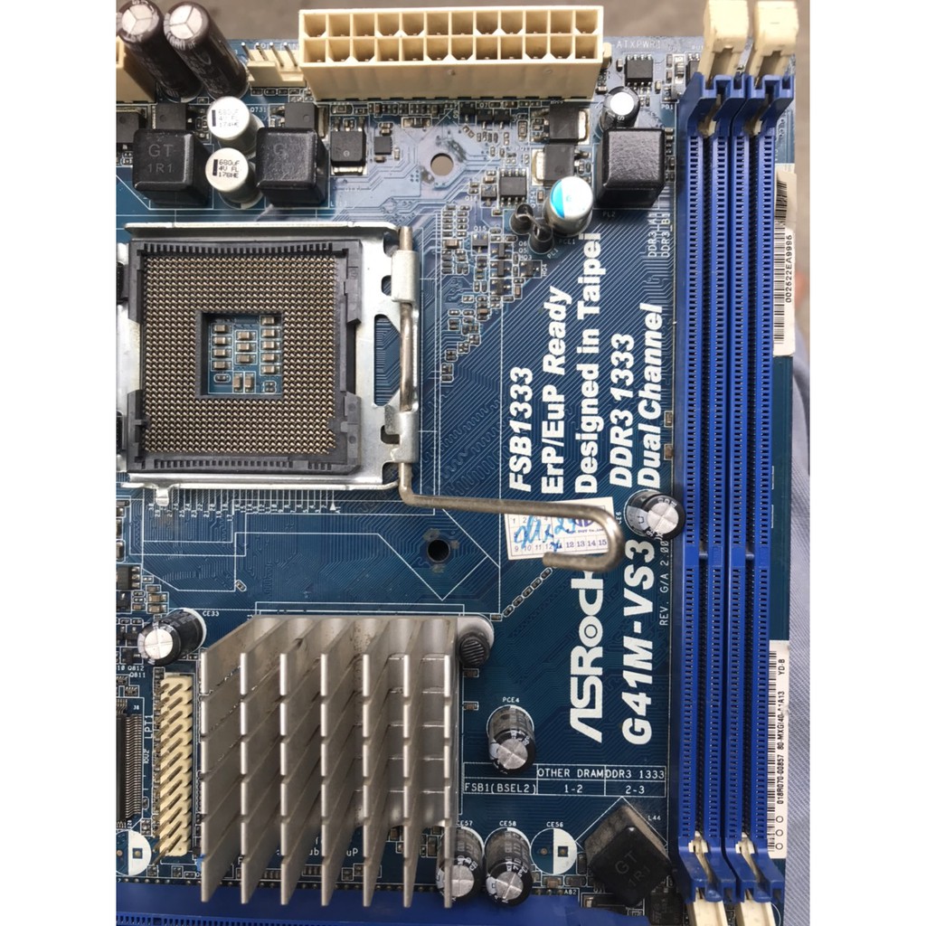 bo mạch chủ máy tính ASRock G41M VS3 2 khe ram ddr3 socket 775 mainboard Main PC G41