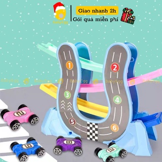 Xe ô tô đua trượt máng nhỏ đồ chơi trẻ em cho bé trai bé gái cho nhiều lứa tuổi 1 2 3 4 5 6  7 tuổi babyegg baby egg