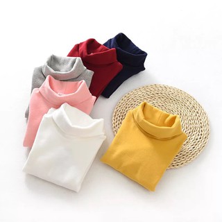 Áo cotton cổ lọ cho bé trai/ bé gái