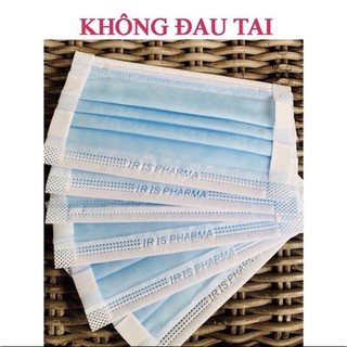 KHẨU TRANG IRIS PHARMA 4lớp KHÔNG ĐAU TAI