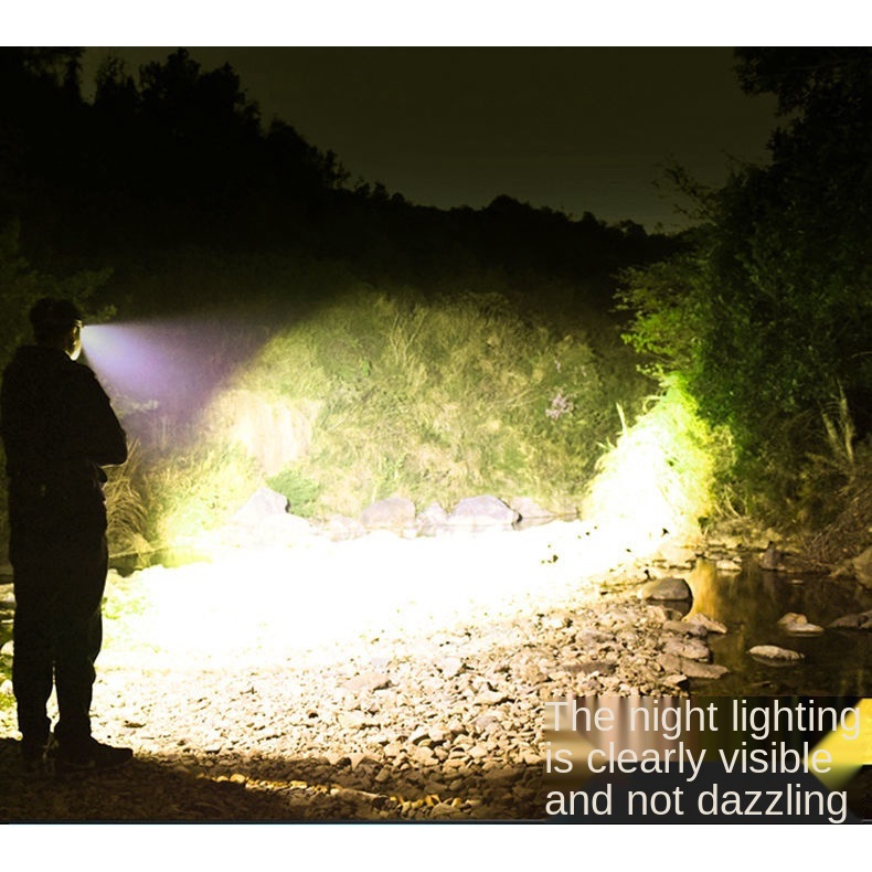 Đèn Pha Đeo Trán 5 Bóng LED Siêu Sáng Chống Thấm Nước Có Thể Sạc Lại Tiện Dụng