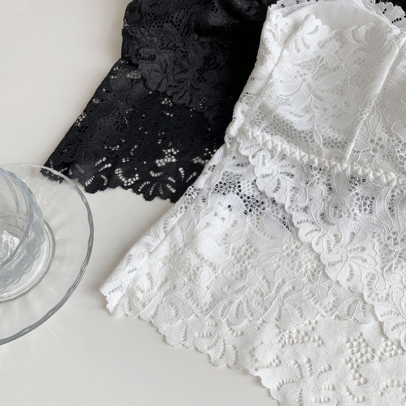 Áo bra hai dây thiết kế ren hoa phối nút dây yếm Quảng Châu sang chảnh -BRA03