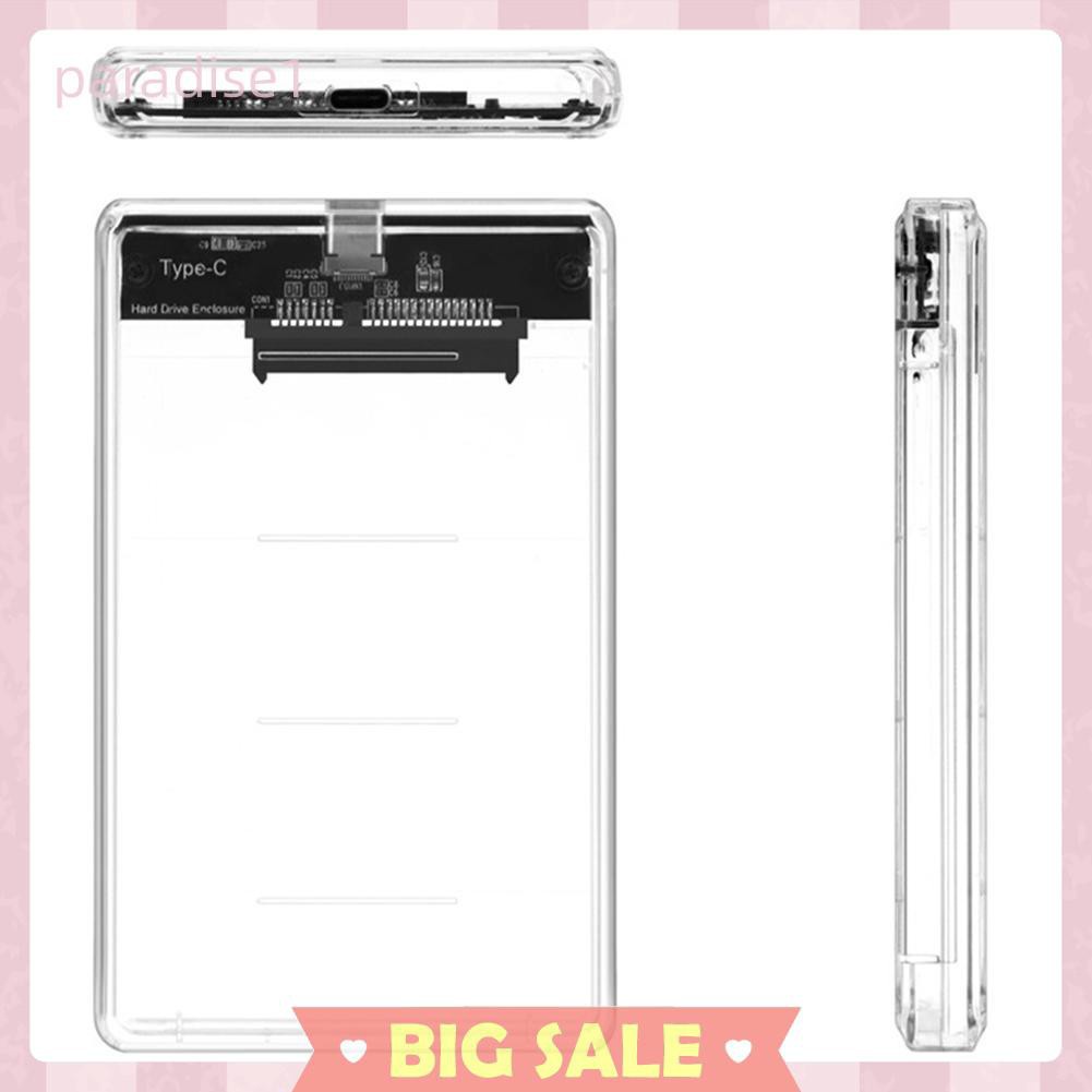 Hộp Đựng Ổ Cứng Trong Suốt 2.5 inch Loại C Sang SATA HDD SSD | BigBuy360 - bigbuy360.vn
