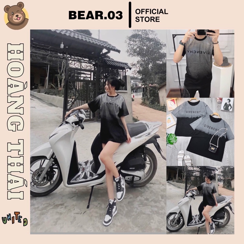 Áo thun loang Givench.y hoạ tiết loang vai from unisex nam nữ