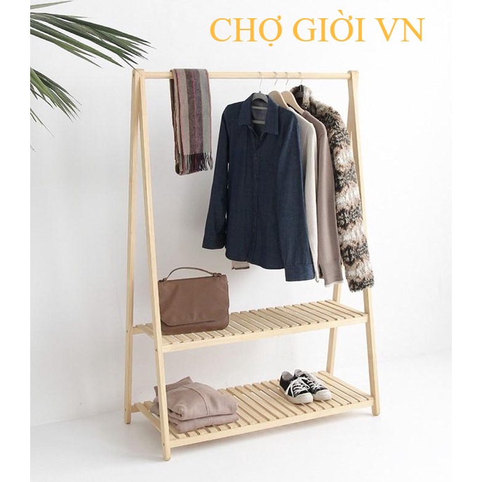 KỆ CHỮ A 2 TẦNG TREO QUẦN ÁO PHONG CÁCH VINTAGE - TIỆN LỢI, DỄ SỬ DỤNG - CHỢ GIỜI VN