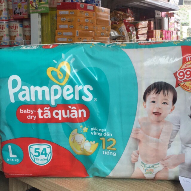 Tã quần pamper size L 54 miếng