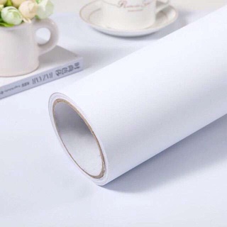 Combo 5m giấy decal si màu trắng nhám BINBIN DS04 (Kích thước : 60x500cm)
