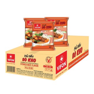 Hủ Tiếu Bò Kho VIFON 65g/Gói, thùng 30goi.
