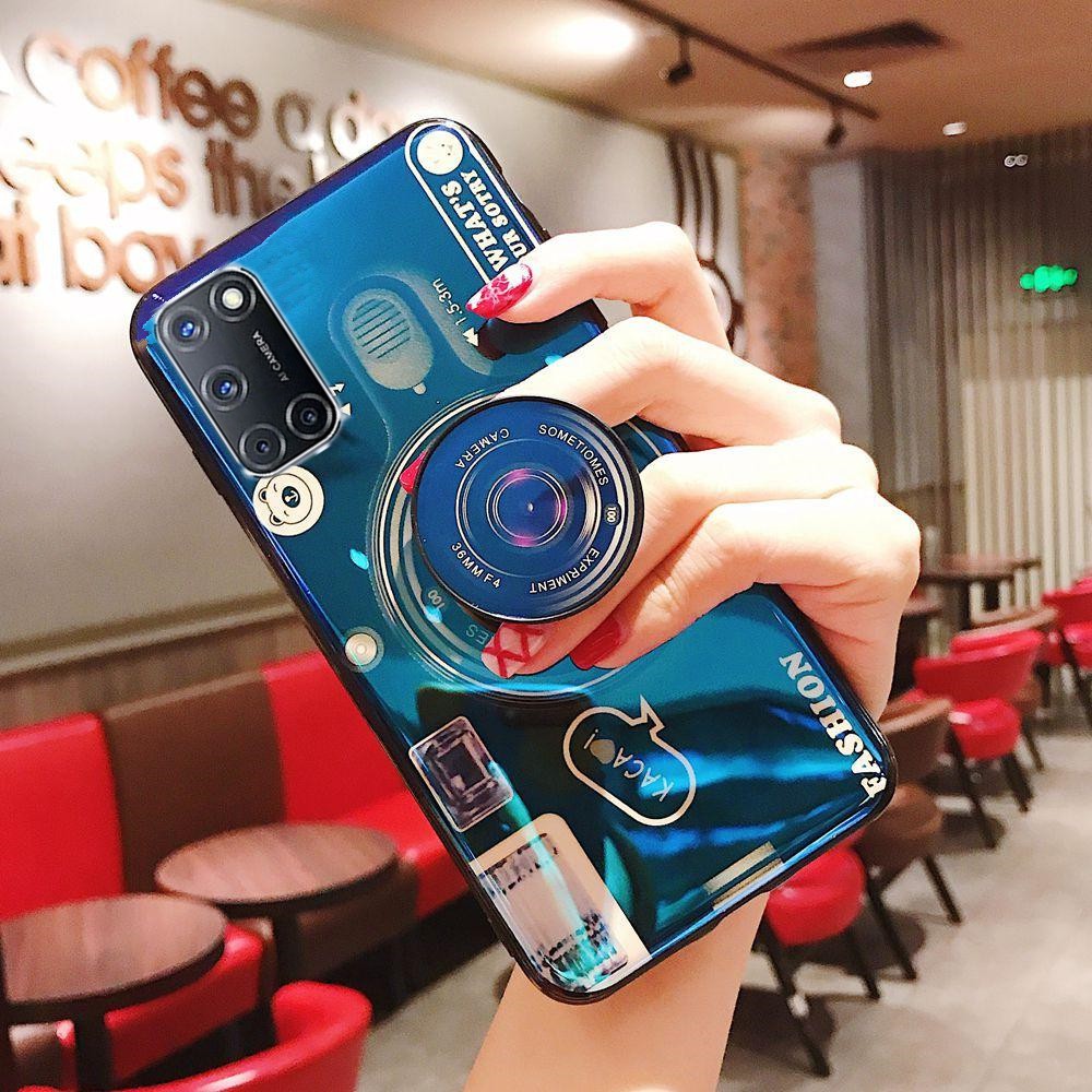 Ốp điện thoại có đế đỡ cho Realme 7i C17 OPPO A52 A92 A92S A57 A59 F11 Pro F1S A71 F5