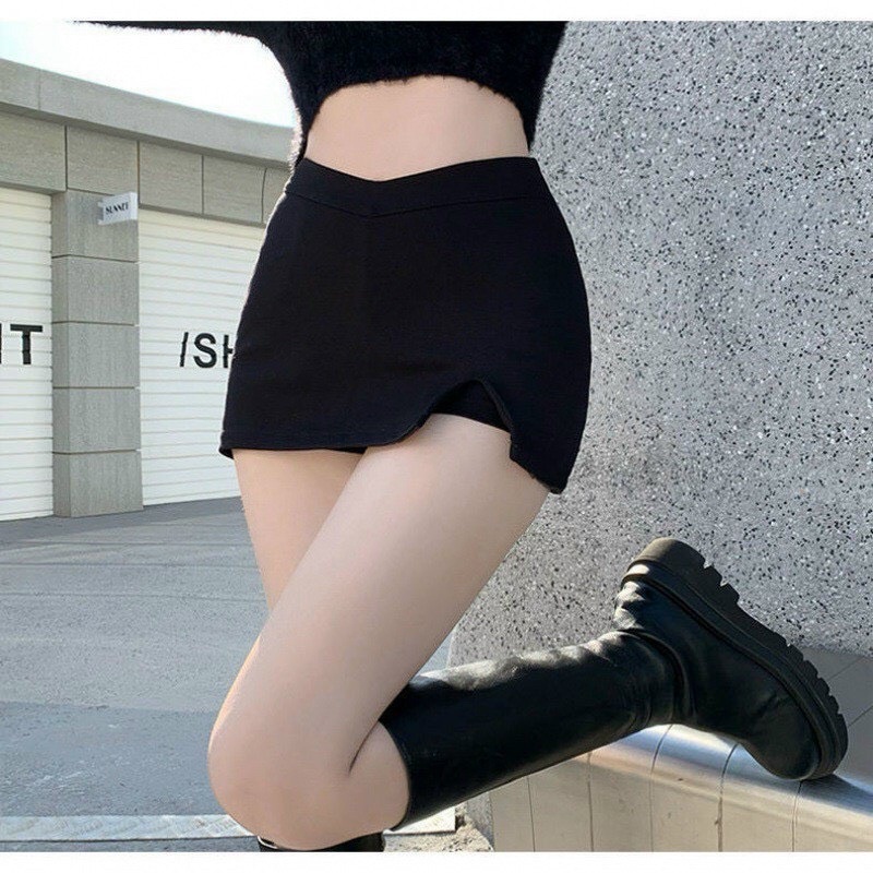 [RẺ NHẤT+HOT] CHÂN VÁY DÁNG CHỮ A NGẮN LƯNG KIỂU V (CÓ LÓT TRONG) CHIZISHOP CV100