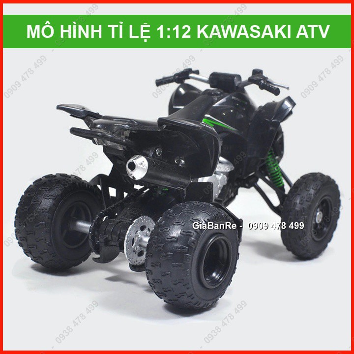 Xe Mô Hình Tỉ Lệ 1:12 - Kawasaki 4 Bánh Atv400 - Newray -  8702 - không box