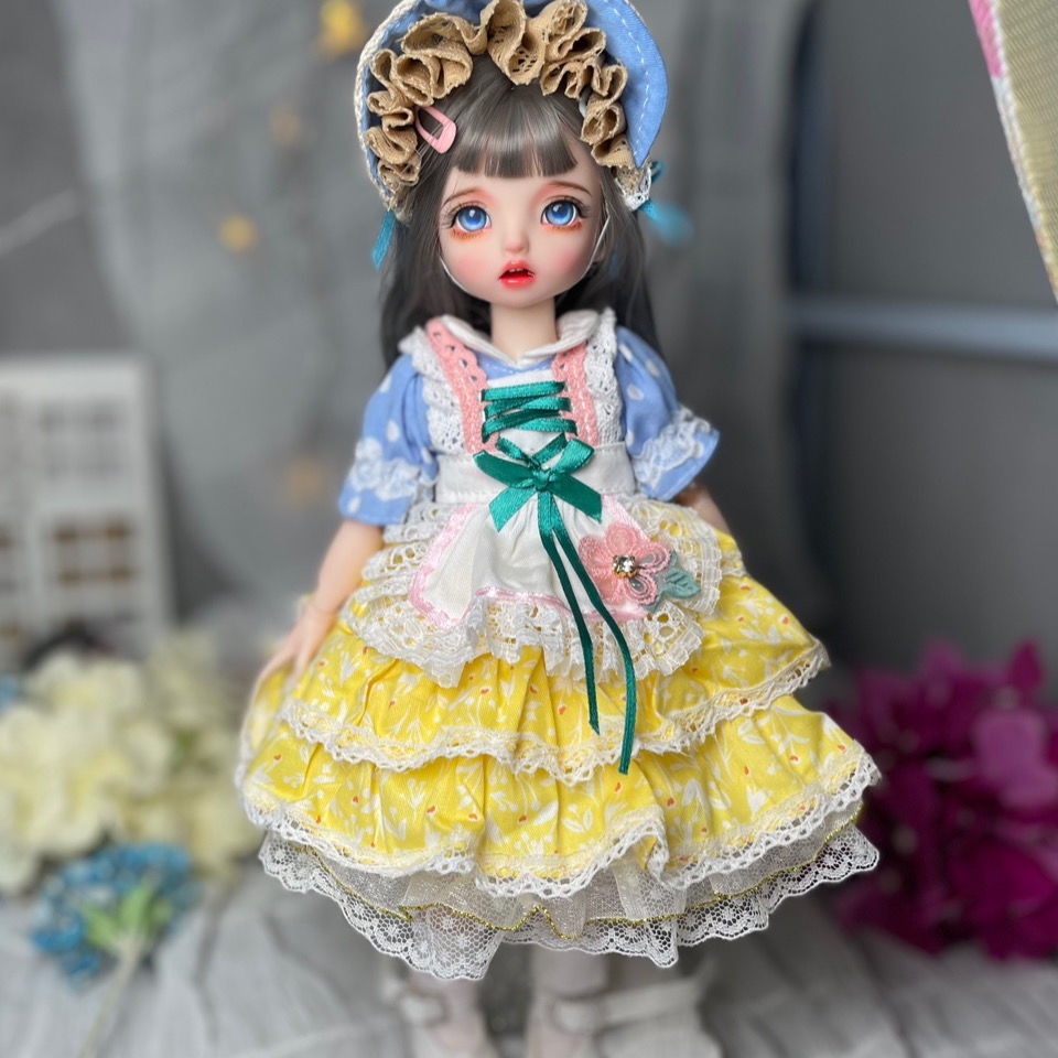 Búp Bê Barbie 3D Có Khớp Nối 6 Điểm Mắt Thật 30cm BJD Thay Đồ Trang Điểm 6 Điểm Mắt Thật 3D Búp Bê 8.10