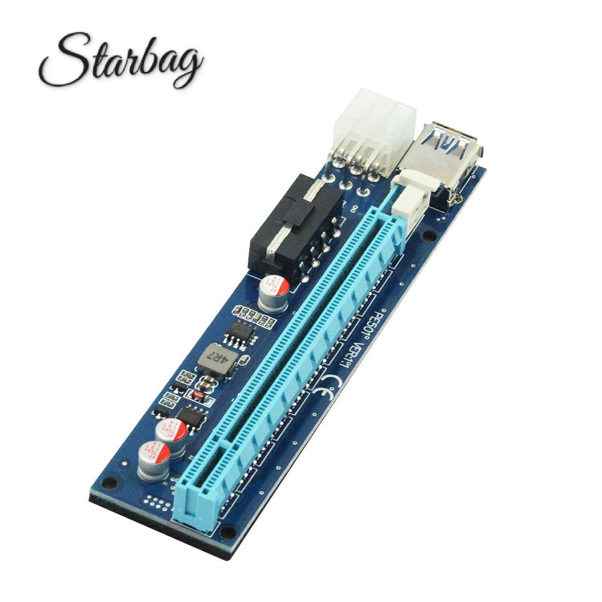 Dây Cáp Mở Rộng Thẻ Video U40 009s 4pin + 6pin Pcie 1x Sang 16x | BigBuy360 - bigbuy360.vn