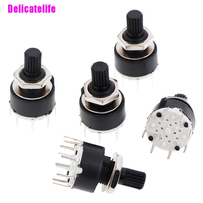 Công tắc vặn 2 cực 1 ống 3 4 5 6 8 vị trí SR16MM