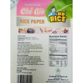 Bánh tráng chả giò mr. rice duy anh gói 400gr - ảnh sản phẩm 4