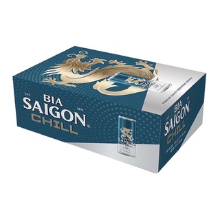 (HỎA TỐC) Bia Sài Gòn Chill thùng 24 lon