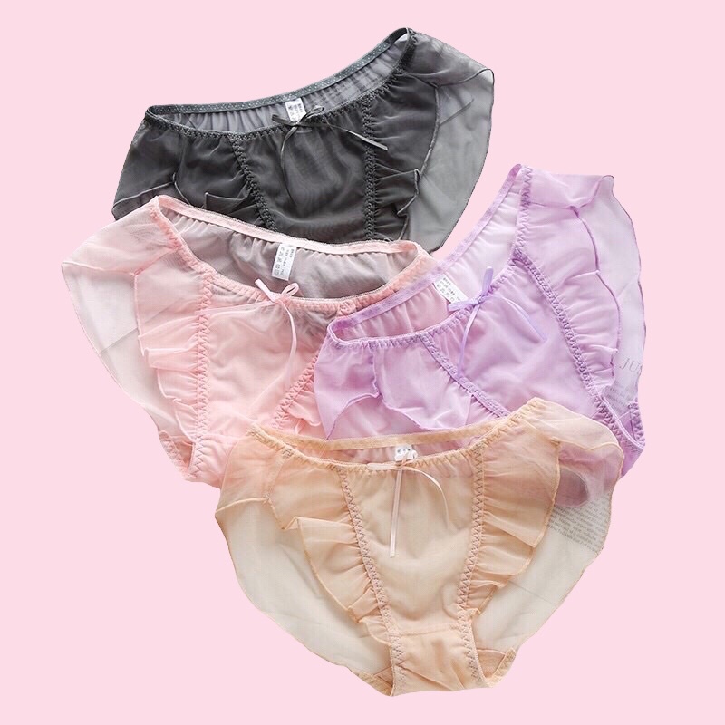 Quần lót nữ,quần su thông hơi phối ren xinh