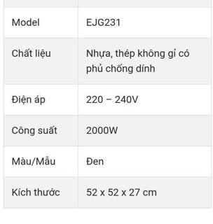 BẾP NƯỚNG ĐIỆN LOCK&LOCK EJG231