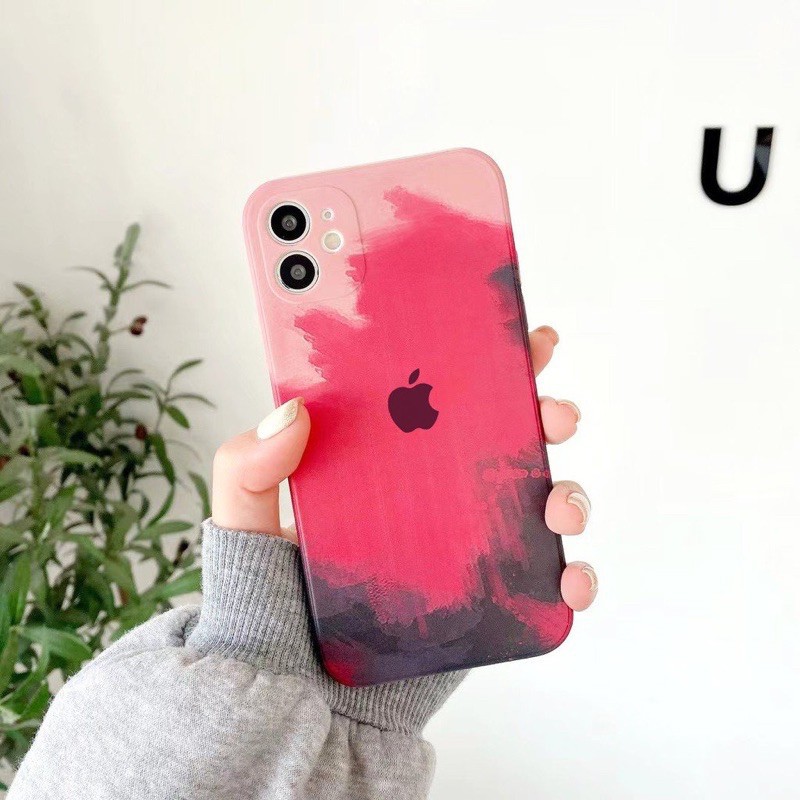 Ốp Lưng Iphone Cạnh Vuông Colorful 🚚 FREESHIP 🚚 Độ Thiết Kế iPhone 12, Siêu Đẹp
