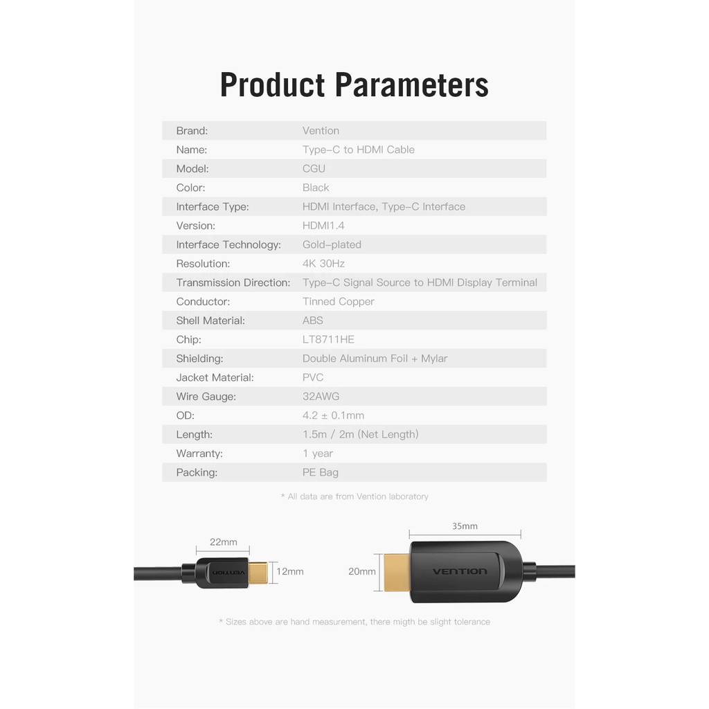 Cáp chuyển đổi từ cổng USB C sang đầu Hdmi 4k 3d Type C chuyên dụng chất lượng cao